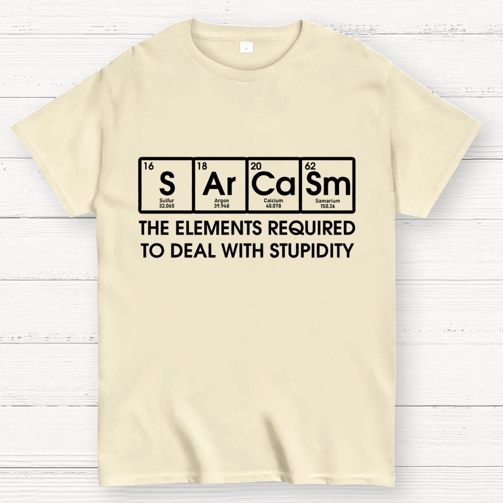 The Elements Required To Deal With Stupidity Geek T-Shirt