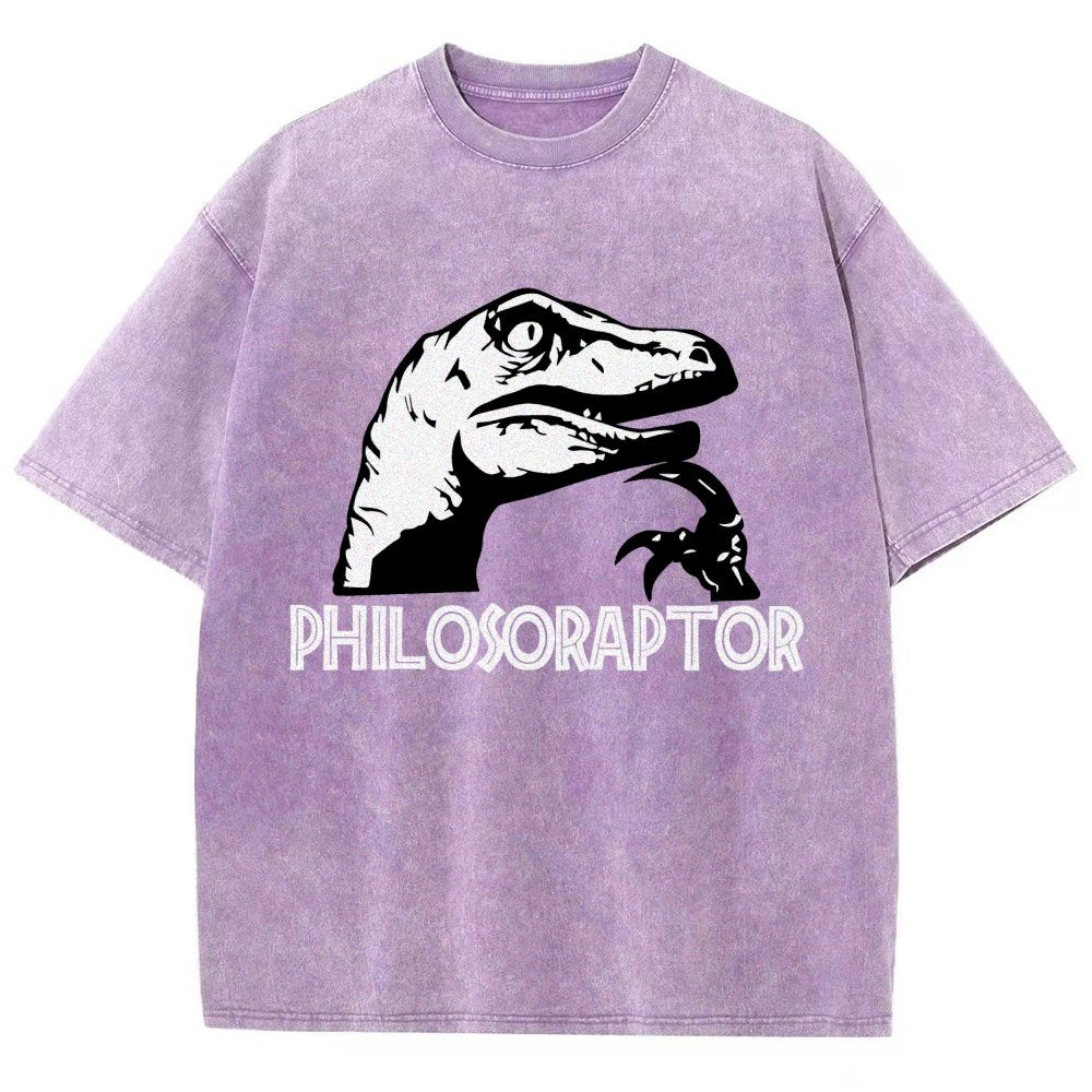Philosoraptor Vintage Distressed T-shirt