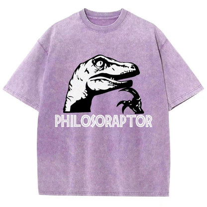 Philosoraptor Vintage Distressed T-shirt