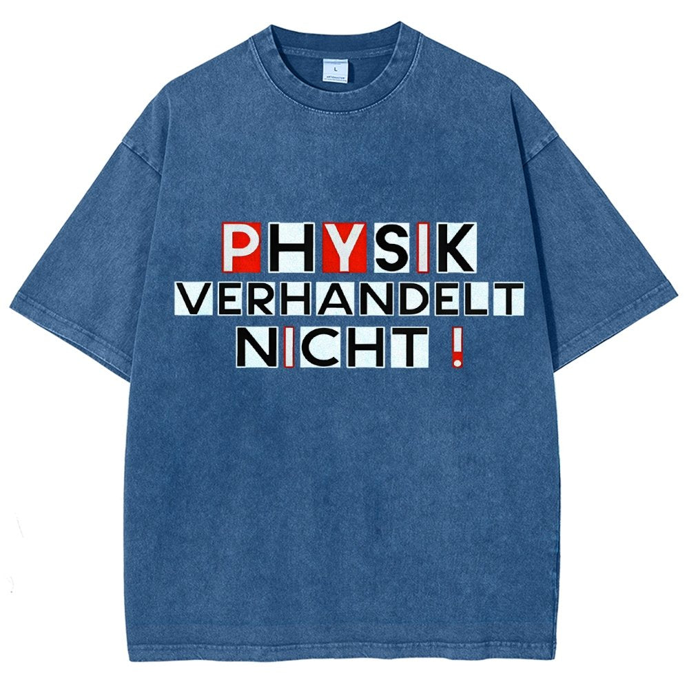 Physik verhandelt nicht Vintage Distressed T-shirt