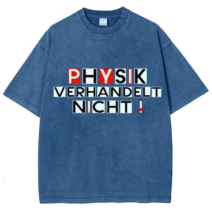 Physik verhandelt nicht Vintage Distressed T-shirt