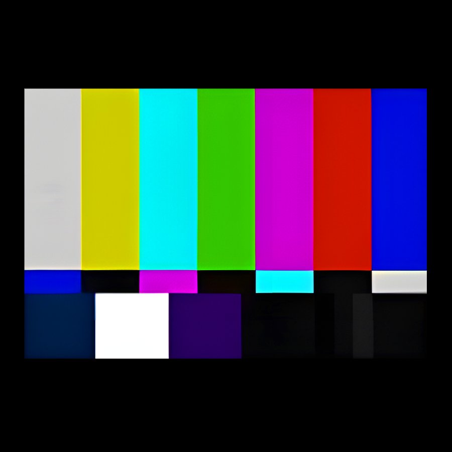 Retro Color Bar Screen Geek T-Shirt
