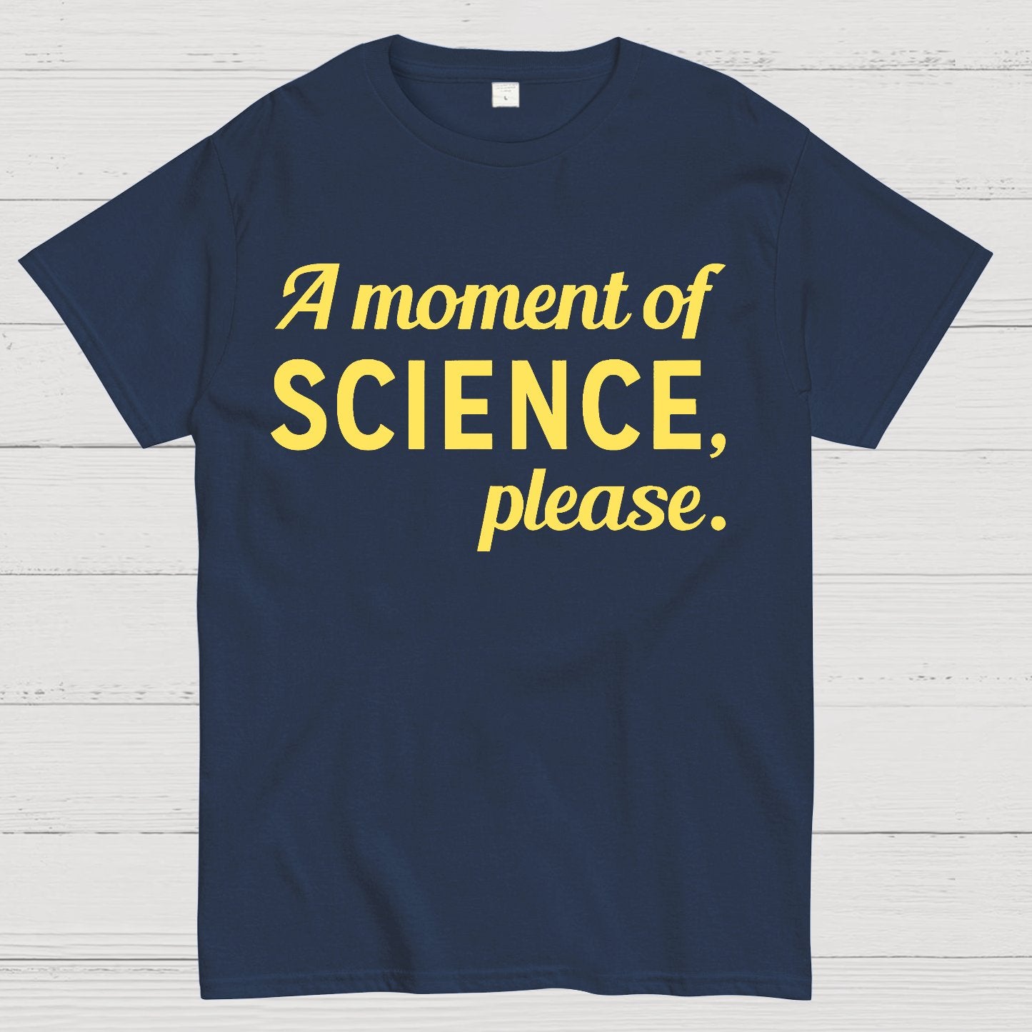 A Moment of Science, Please Geek T-Shirt