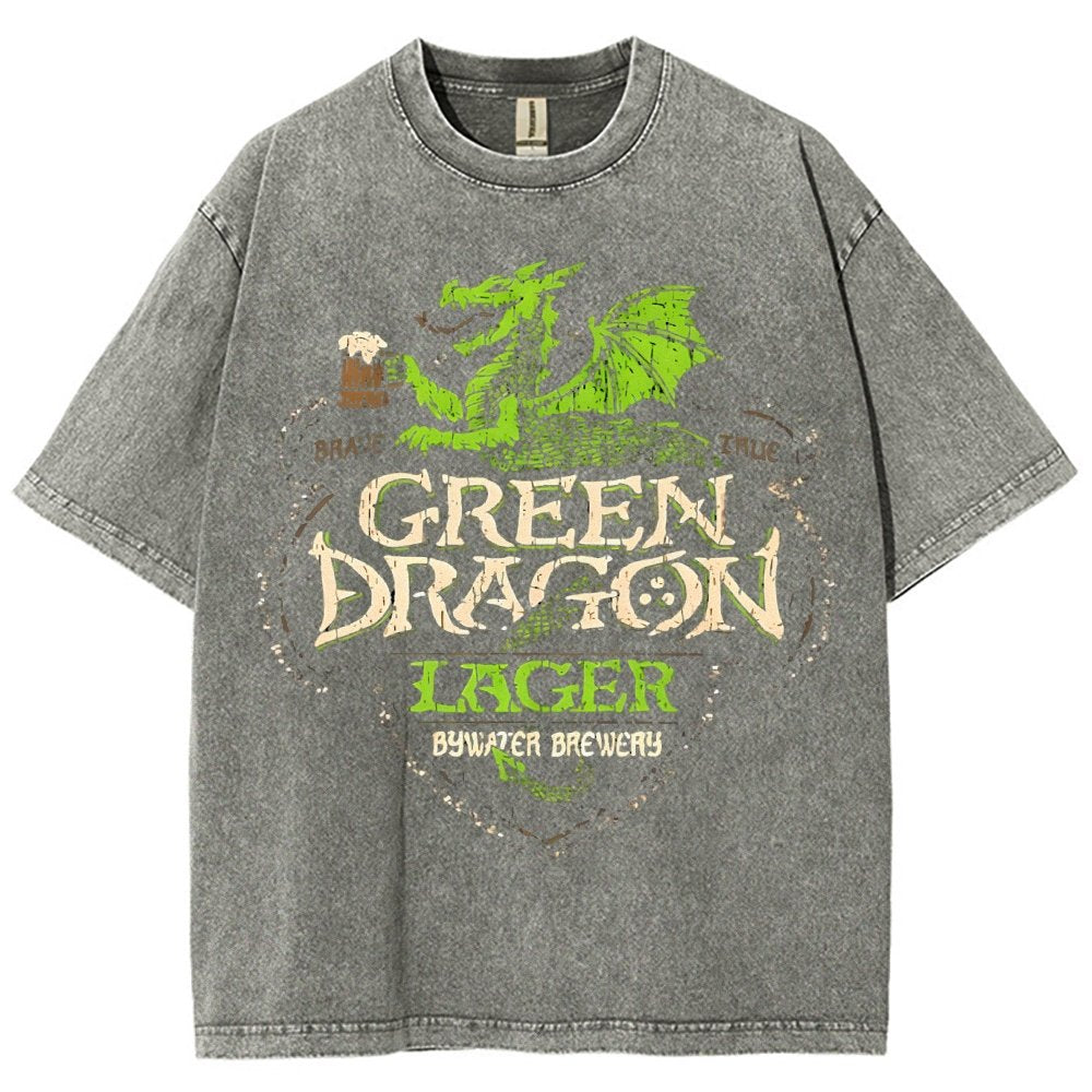 Green Dragon LageVintage Distressed T-shirt