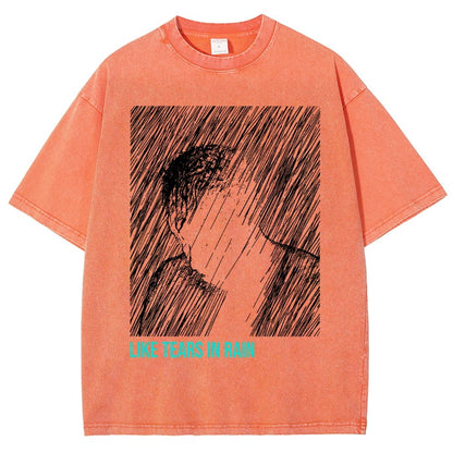 Like Tears In Rain Vintage Distressed T-shirt