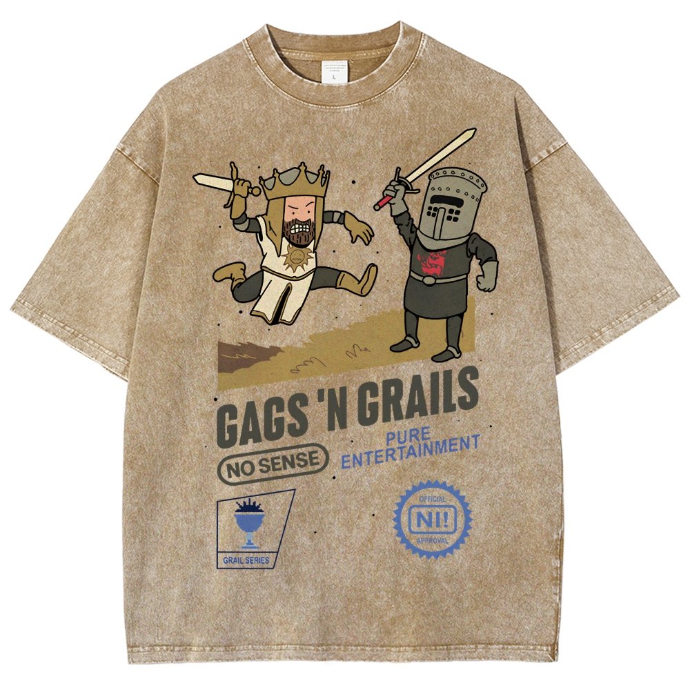 Gags 'n Grails Vintage Distressed T-shirt