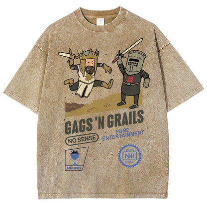 Gags 'n Grails Vintage Distressed T-shirt