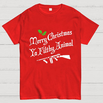 MERRY CHRISTMAS YA FILTHY ANIMAL Geek T-Shirt