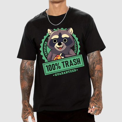 100% Cute Trash Panda Raccoon Seal Geek T-Shirt