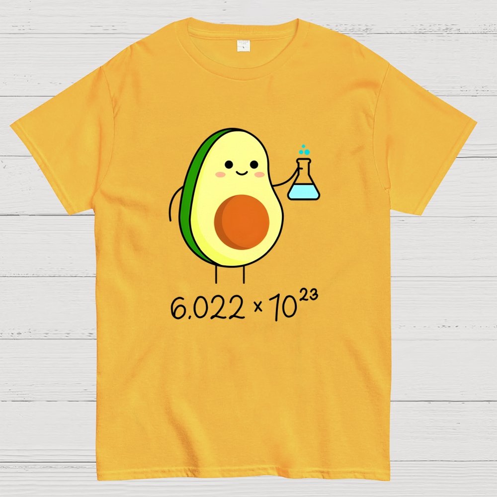 Avogadro's Number Pun. Cute Avocado Chemist Geek T-Shirt