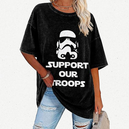 Support Our Troops Vintage Distressed T-shirt