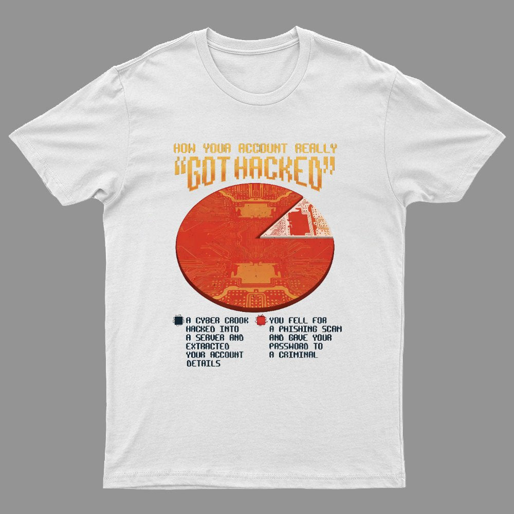 Cyber Security Funny White Hat Hacker Geeky T-Shirt
