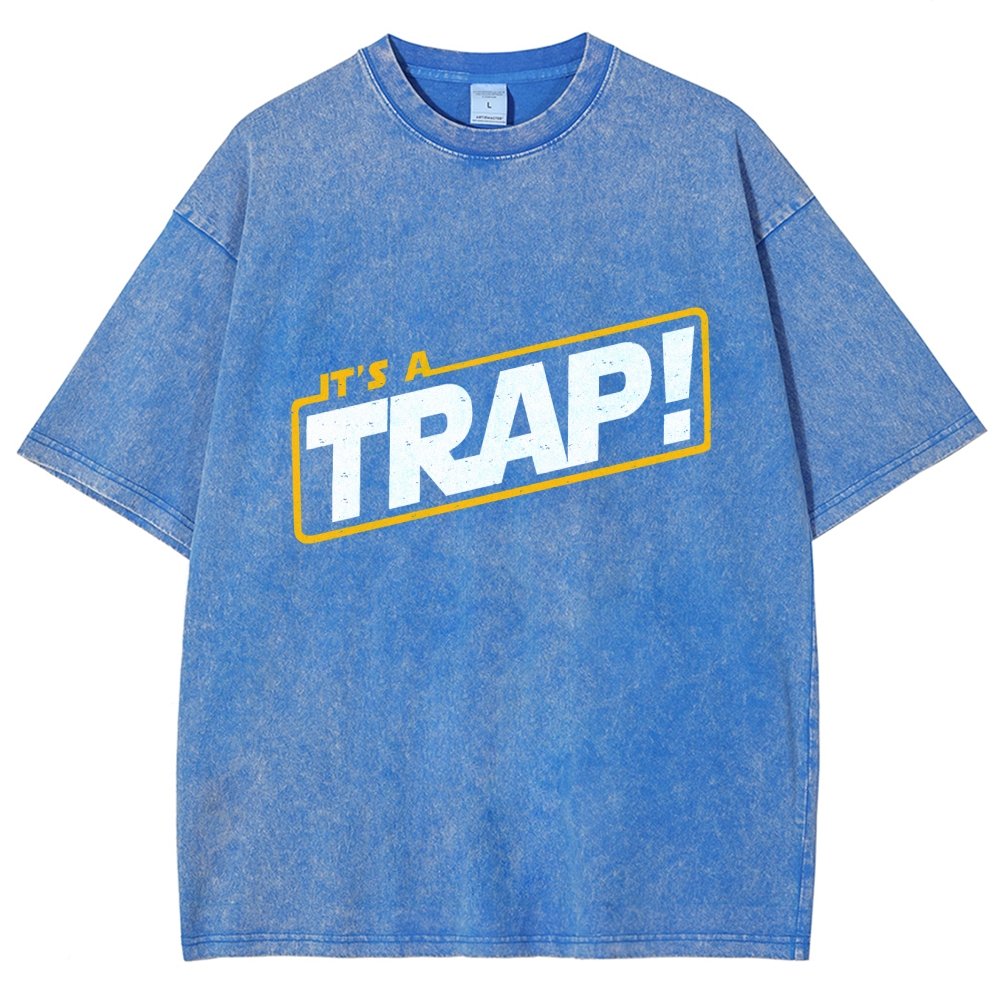 It's A Trap Vintage Distressed T-shirt