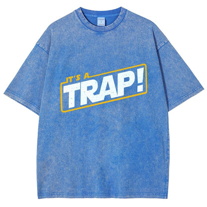 It's A Trap Vintage Distressed T-shirt