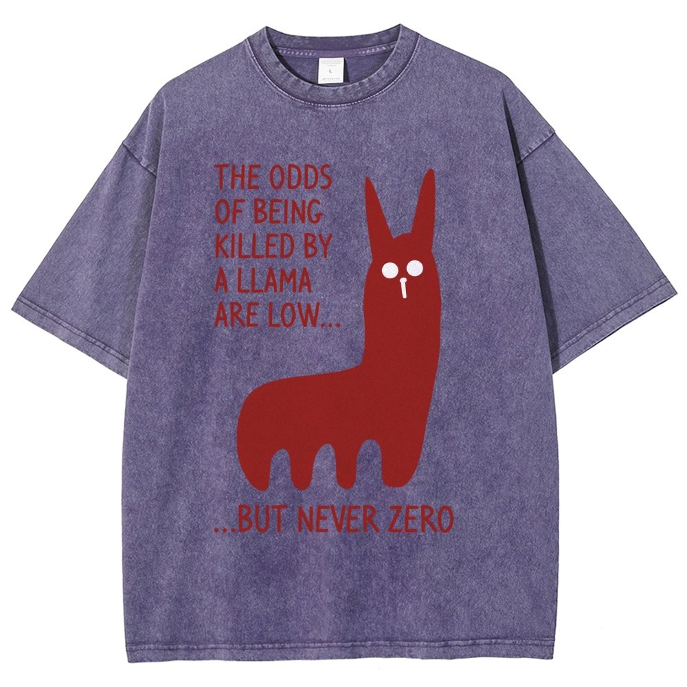 Killer Llama Vintage Distressed T-shirt