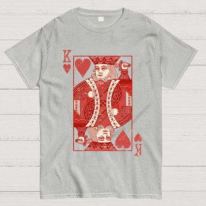 King of Hearts Valentine Shirt Matching Couple Gift Geek T-Shirt