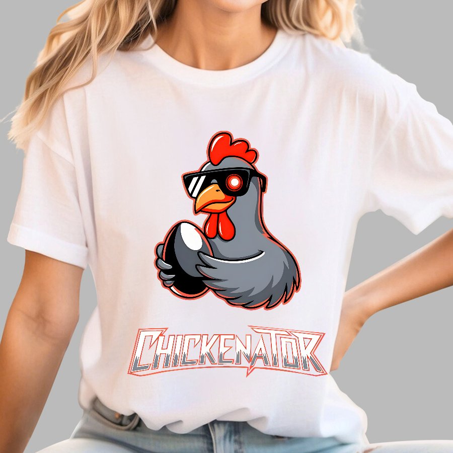 Chickenator, The Future Chicken Geek T-Shirt
