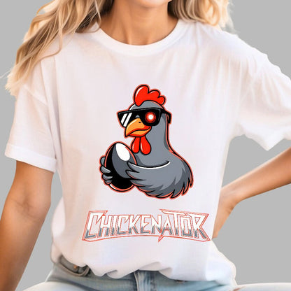 Chickenator, The Future Chicken Geek T-Shirt