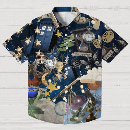 Time And Relative Dimension In Space Geek Hawaiian Shirt