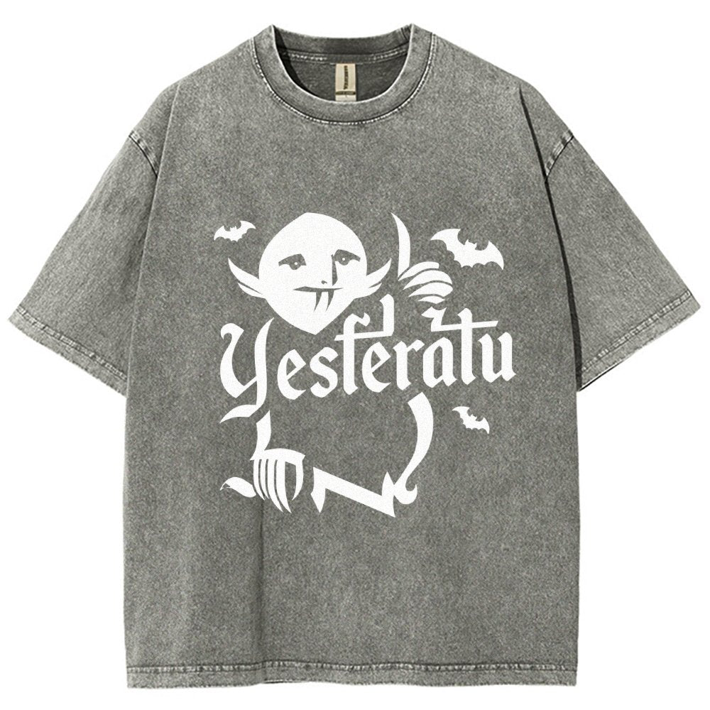 Mysterious Creature Vintage Distressed T-shirt