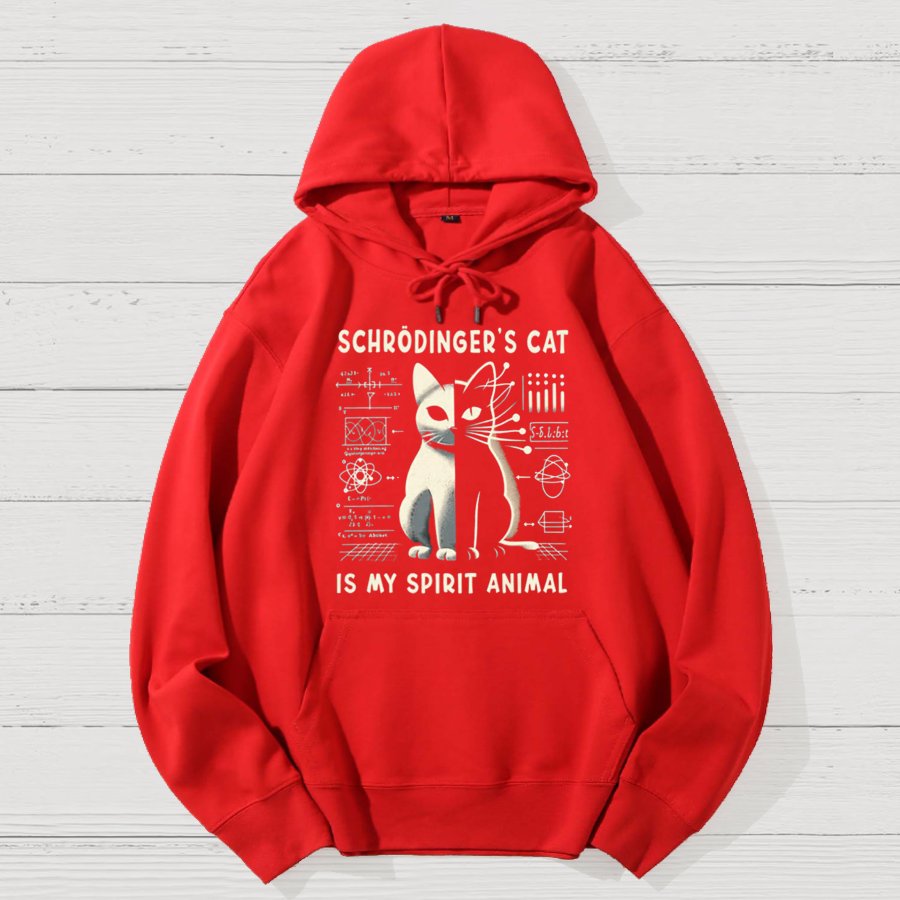 Schrodinger's Сat Science Geek Cotton Hoodie