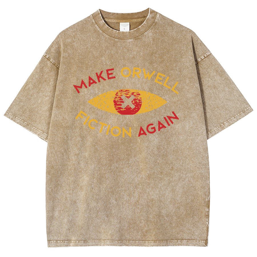 Make Orwell fiction again Vintage Distressed T-shirt