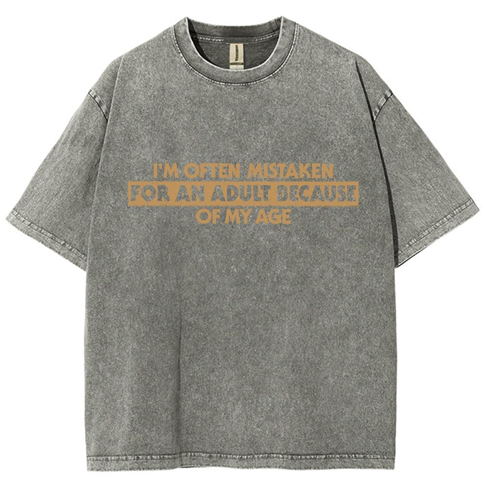 Because Of My Age Vintage Distressed T-shirt
