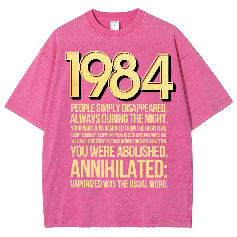 1984-Evaporation-Satire Vintage Distressed T-shirt