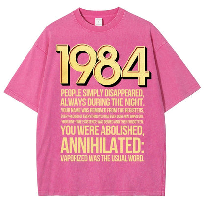 1984-Evaporation-Satire Vintage Distressed T-shirt
