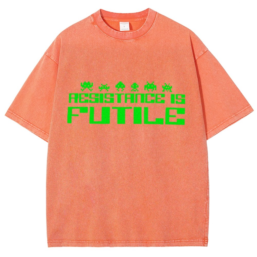 Resistance is Futile Vintage Distressed T-shirt