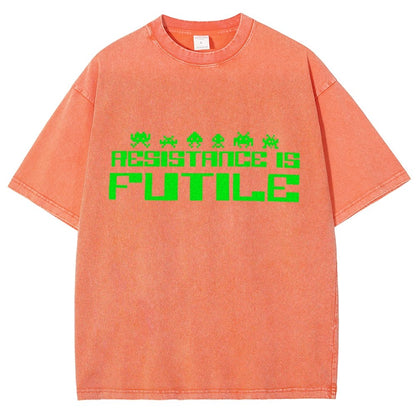 Resistance is Futile Vintage Distressed T-shirt