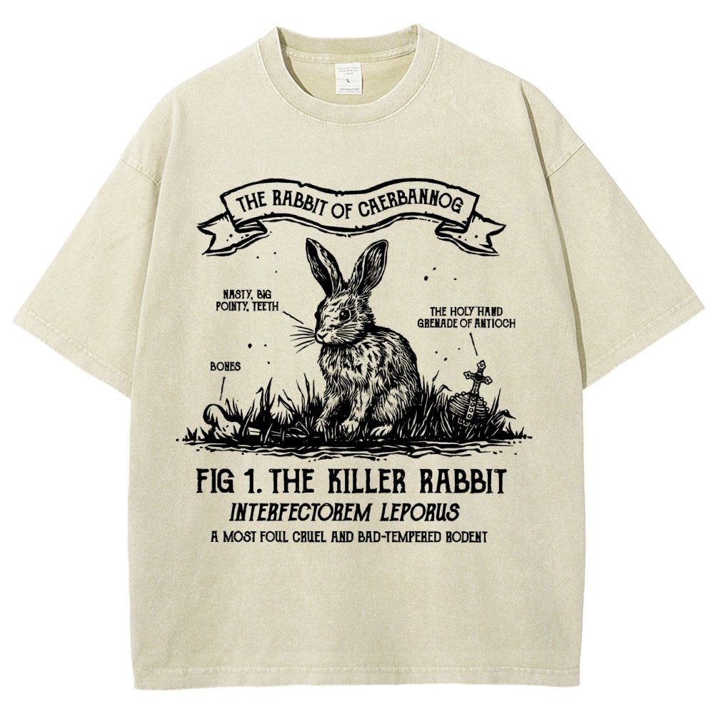 The Rabbit of Mysterious Place Vintage Distressed T-shirt