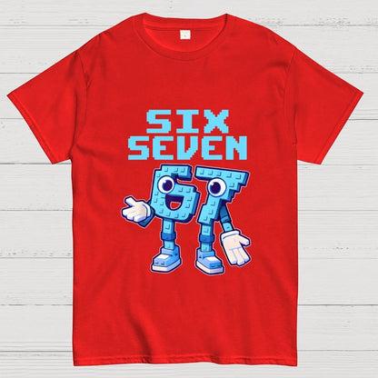 Six Seven Ice Cream Drip 67 Meme Gen Alpha Slang Geek T-Shirt