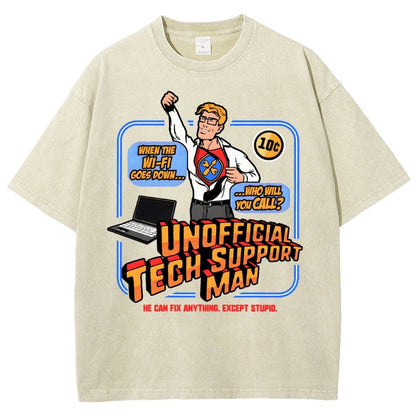 Unofficial Tech Support Man Essential Vintage Distressed T-shirt