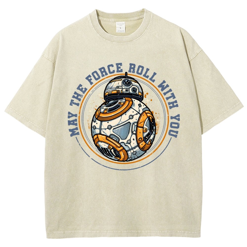May the power roll with you Vintage Distressed T-shirt