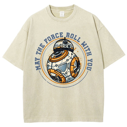 May the power roll with you Vintage Distressed T-shirt