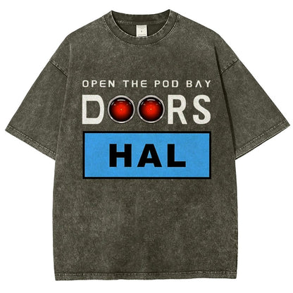 Open The Pod Bay Doors Hal Vintage Distressed T-shirt