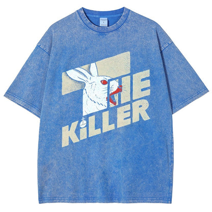 The Glowing Rabbit Vintage Distressed T-shirt