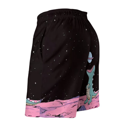 Dinosaurs Eat The Moon Geek Shorts