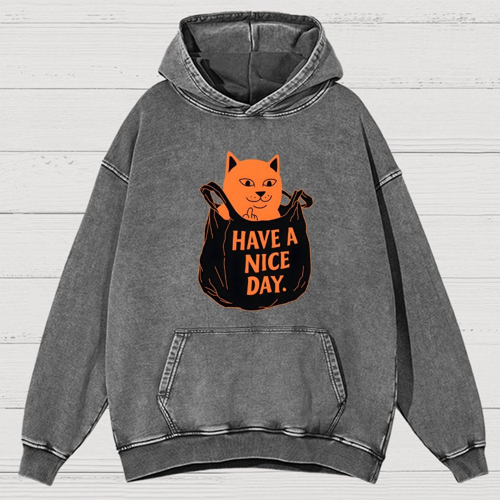 Have A Nice Day Vintage Distressed Hoodie