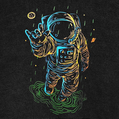 Travel In Space Funny Vintage Distressed Hoodie