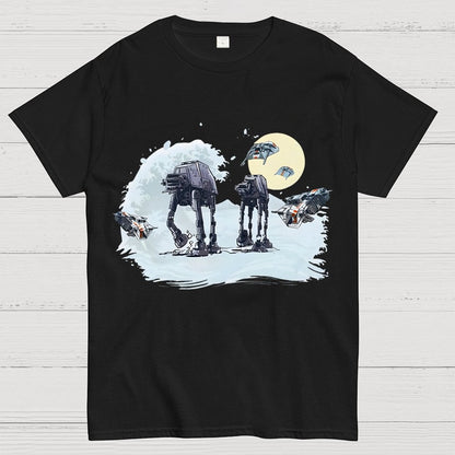 The Great Wave of Snow Unisex Geek T-Shirt