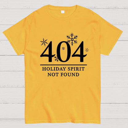 404 Holiday Spirit Not Found Geek T-Shirt