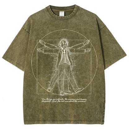 Vitruvian Genius Vintage Distressed T-shirt
