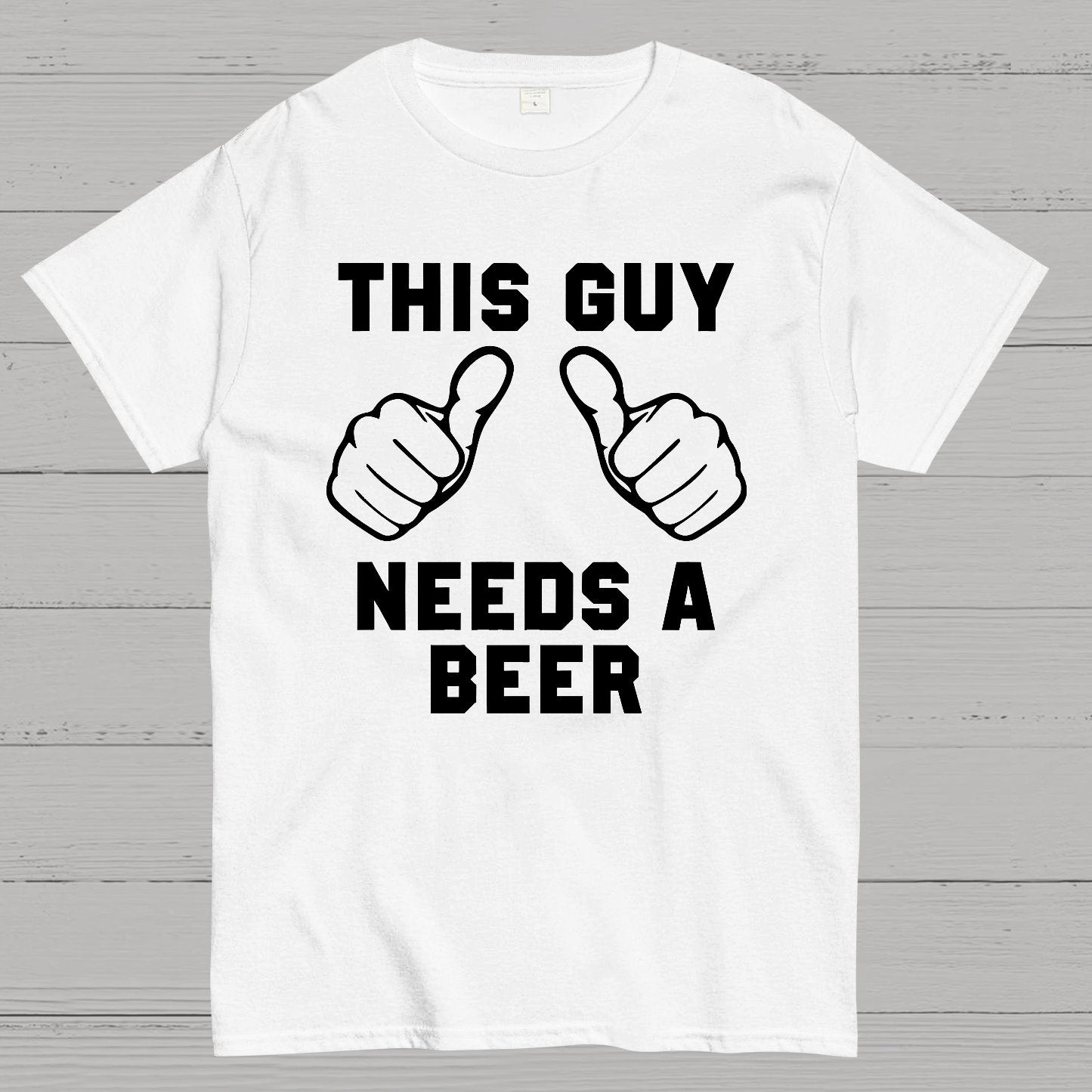 This Guy Needs A Beer Geek T-Shirt
