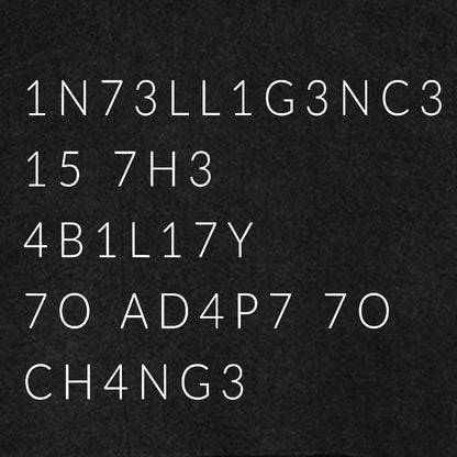 Intelligence Is The Ability To Adapt To Change Vintage Distressed Hoodie