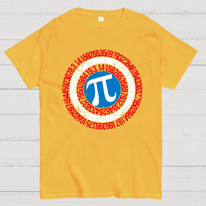 Pi Day Hero Shield Geek T-Shirt