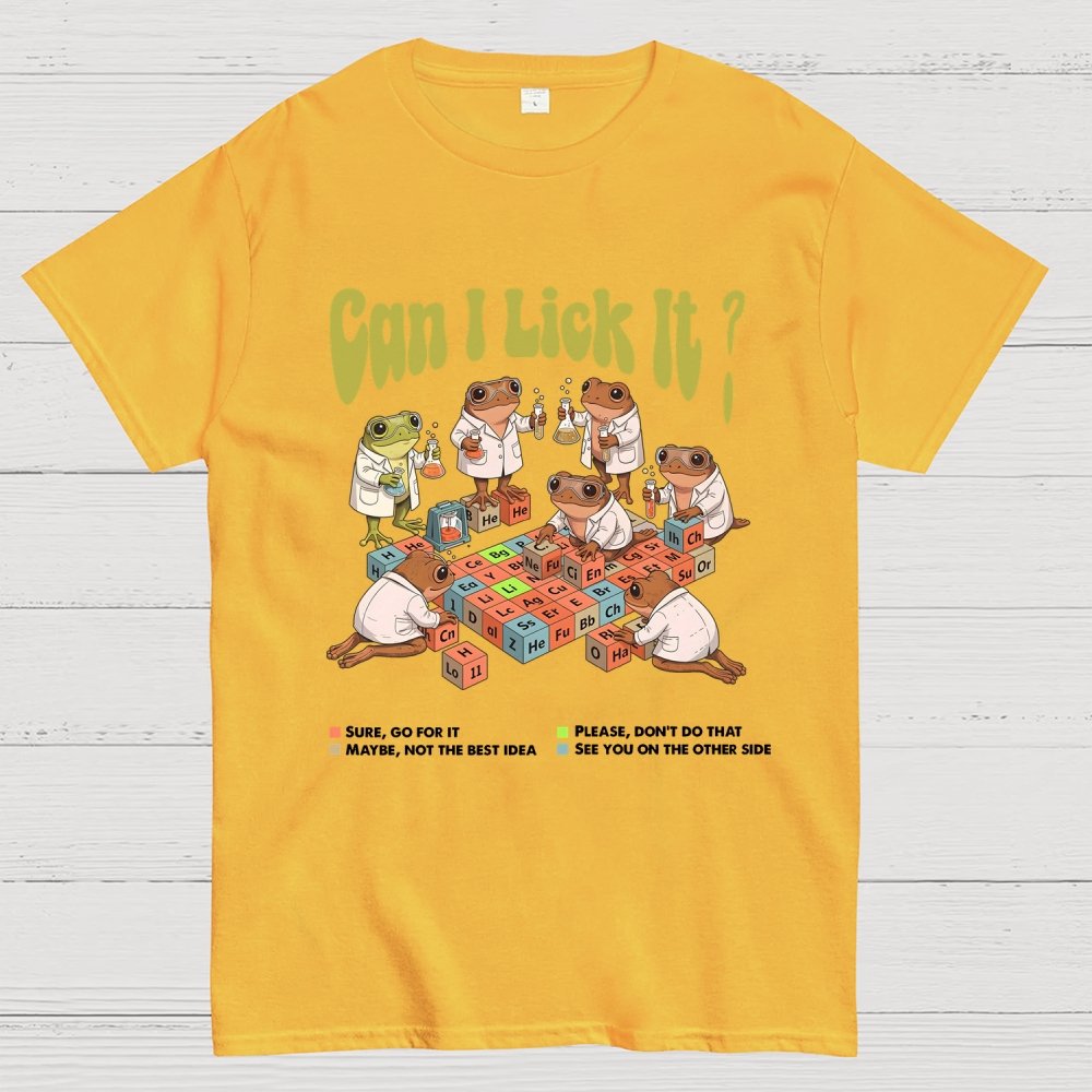 Can I Lick It Periodic Table Geek T-Shirt