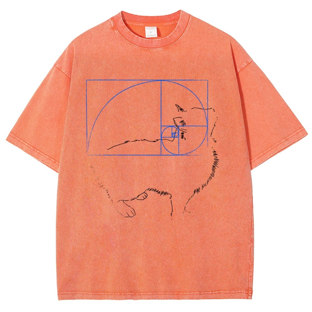 Golden Cat Vintage Distressed T-shirt