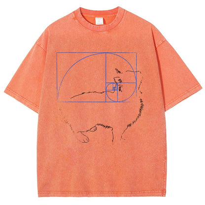Golden Cat Vintage Distressed T-shirt